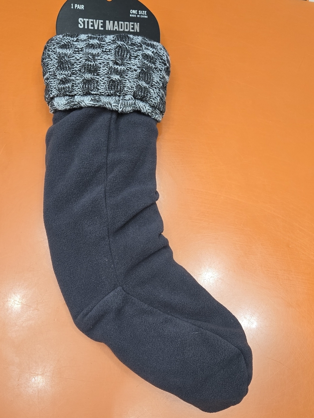 Steve Madden Women's Boot Liners with Gray Patterned Cuff